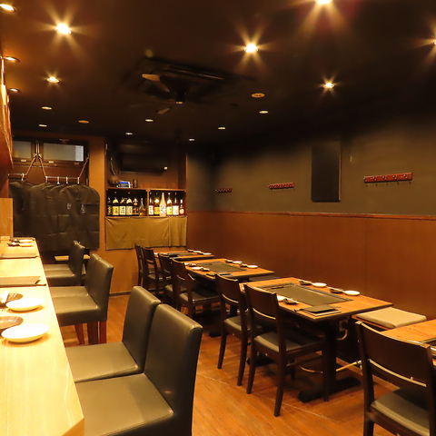 もんじゃ駒と 東五反田の店内